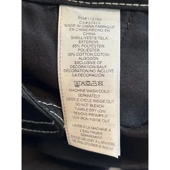 NWT True Religion Outline Graphic Letter Cargo Pants Jet Black Size 36 Rare Y2K